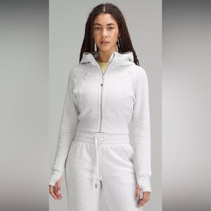 lululemon athletica Light Gray Full-Zip Hoodie
